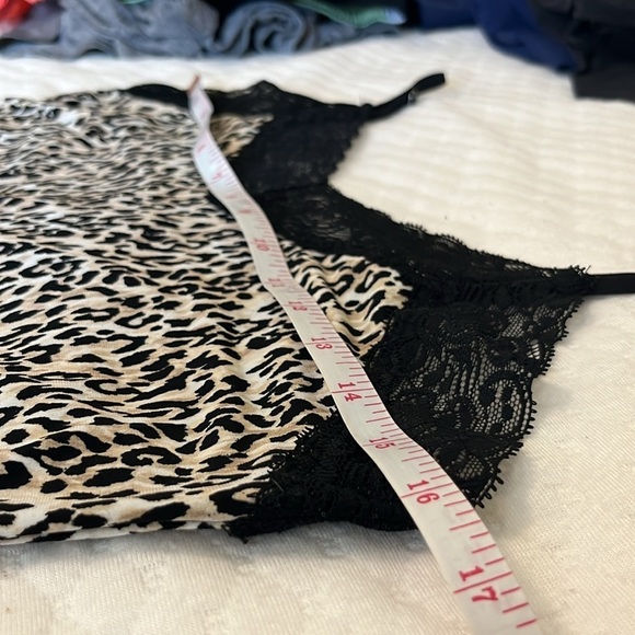 White House Black Market Lace-Hem Camisole in Leopard Print - Picture 8 of 11